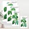 Designart - Vintage Green Leaves Plants III - Traditional Canvas Wall Art Print